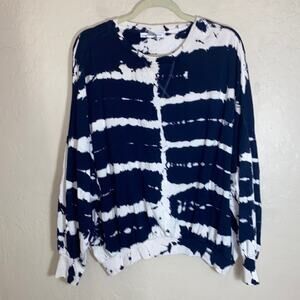 Young Fabulous and Broke blue tiedye sweatshirt